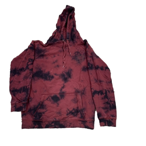 Peace & Love Vintage dark red hoodie